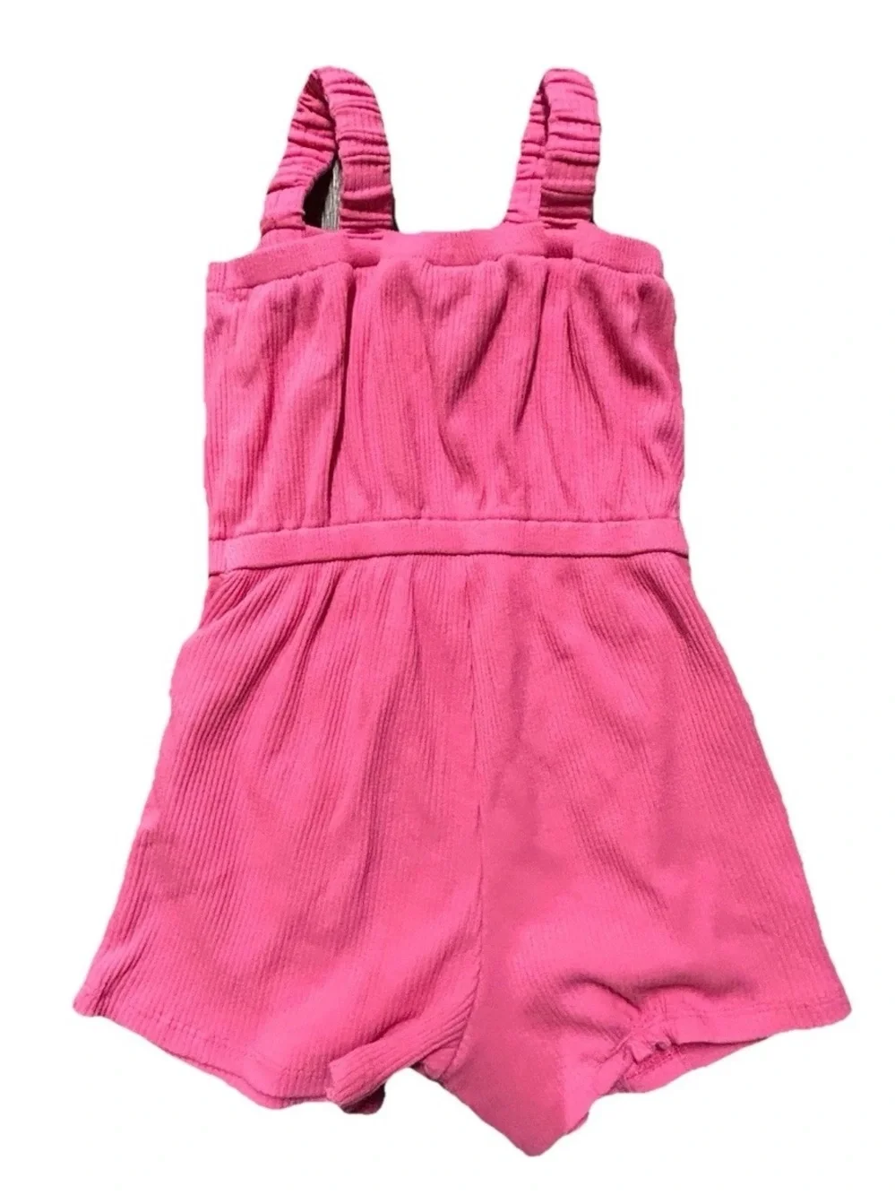Toddler Girl Summer Dresses Minnie Mouse Pink Ribbed Romper Size 2T